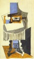 Stillleben sur un gueridon devant une fenetre ouverte 1919 kubistisch